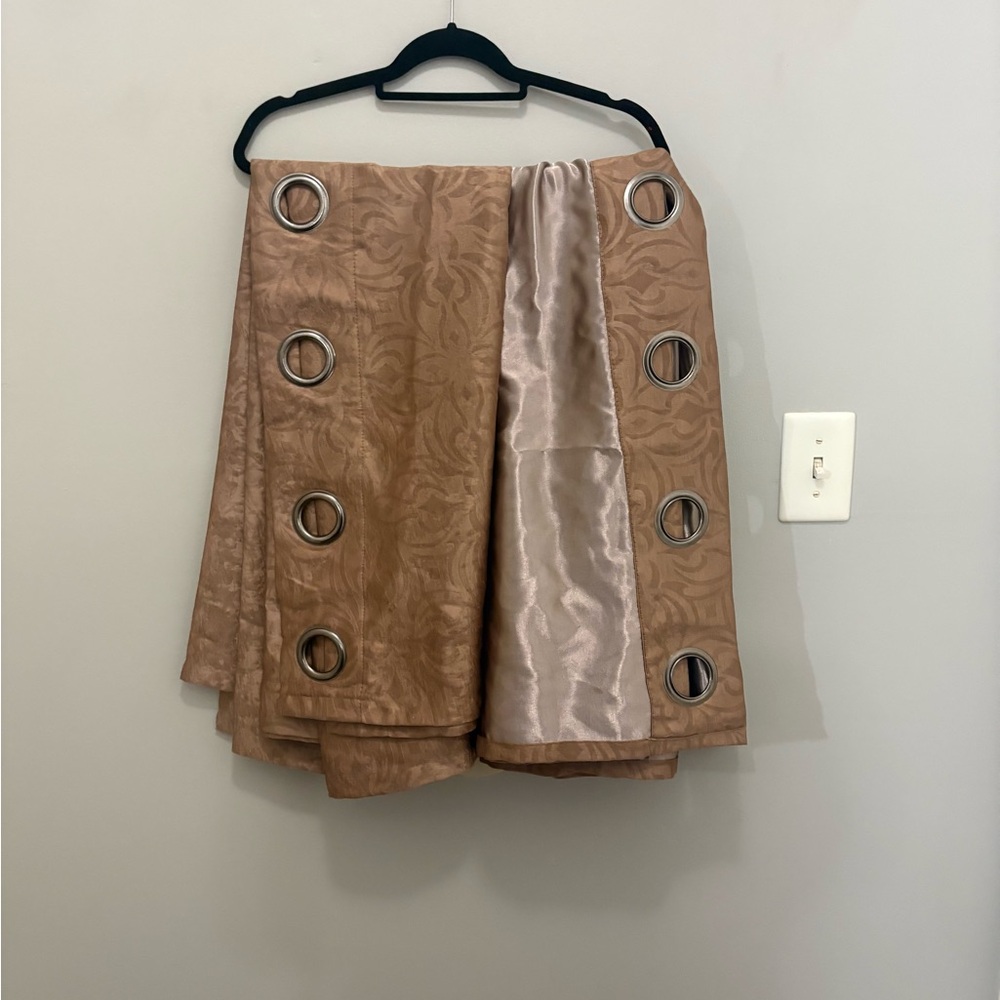 Elegant Tan blackout energy saving curtain panel. 80x40 . 2 panels available ..